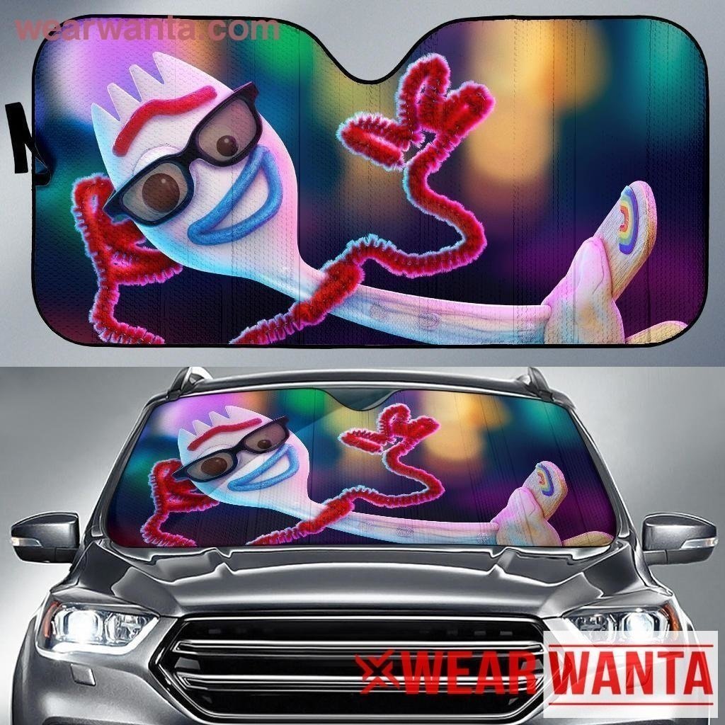 Funny Forky Toy Story Car Sun Shade-Gear Wanta