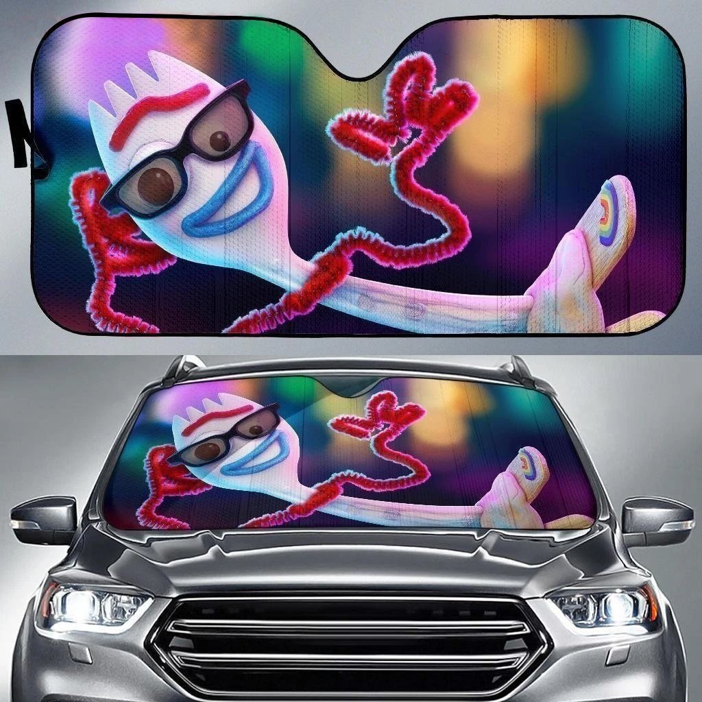 Funny Forky Toy Story Car Sun Shade-Gear Wanta