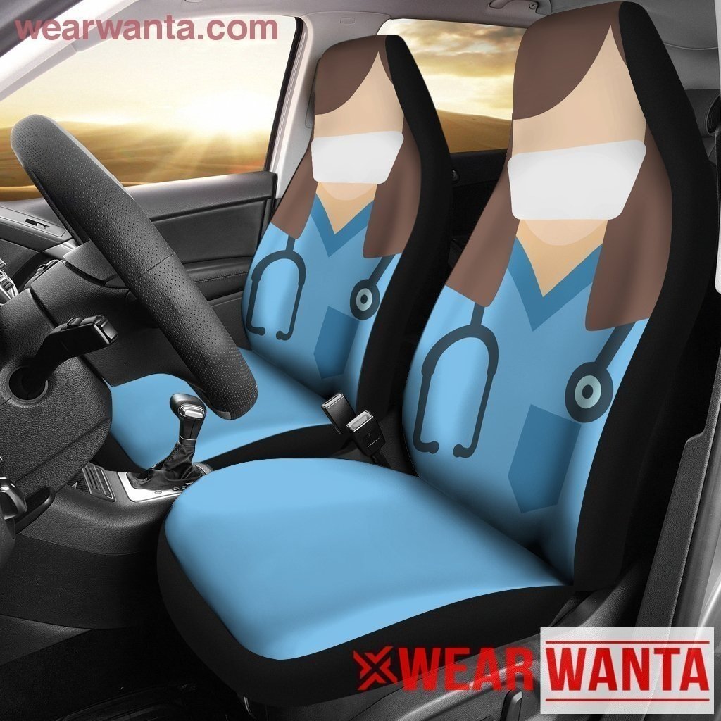Funny Nurse Car Seat Covers Gift Idea For Nurse NH1911-Gear Wanta