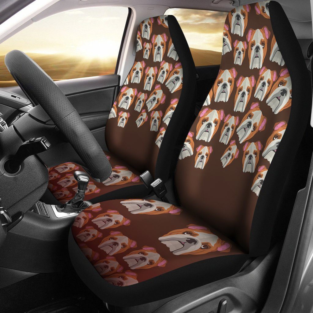 Funny Pattern Bulldog Car Seat Covers-Gear Wanta
