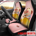 Funny Pig Drinking Orange Juice Car Seat Covers LT03-Gear Wanta