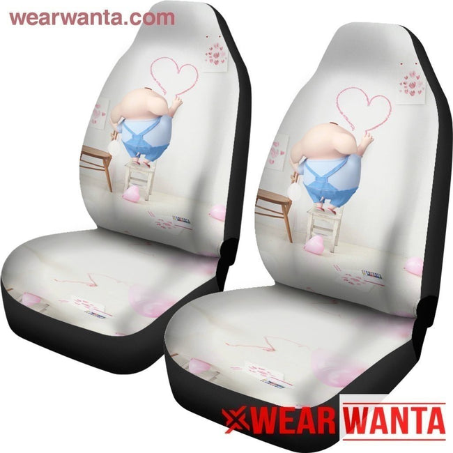 Funny Pig With Heart Car Seat Covers LT03-Gear Wanta