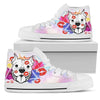 Funny Pit Bull Kisses Shoes High Top For Women-Gear Wanta