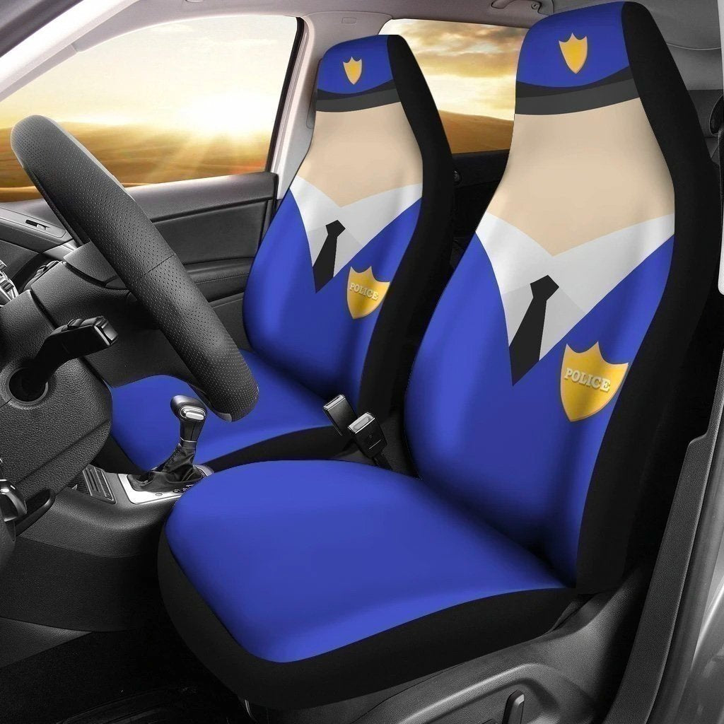 Funny Police Car Seat Covers For Who Loves Polices NH1911-Gear Wanta