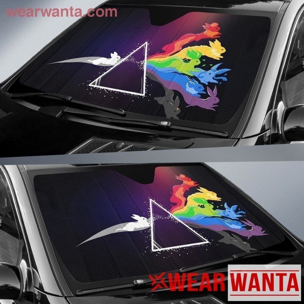 Funny Rabbit Pink Floyd Car Window Sun Shade-Gear Wanta