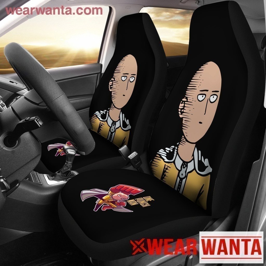 Funny Saitama One Punch Man Car Seat Covers LT03-Gear Wanta