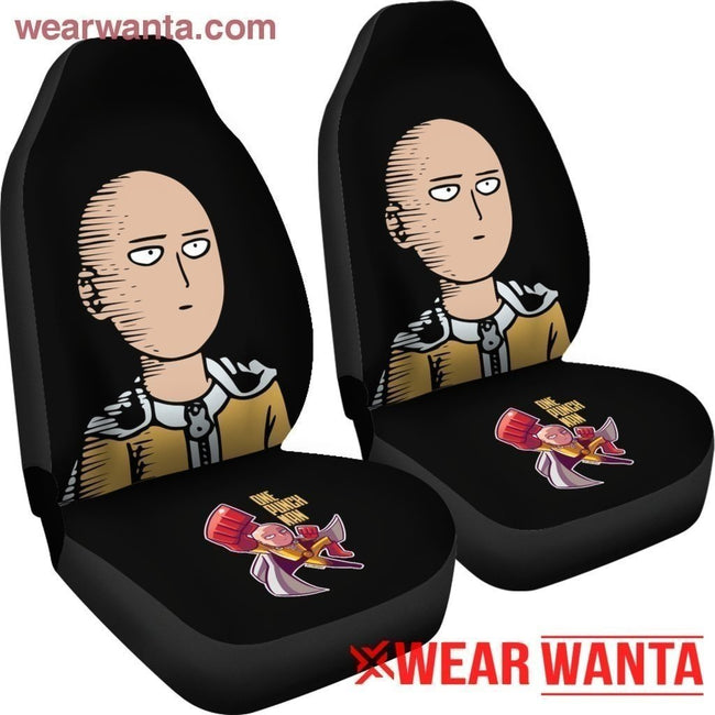 Funny Saitama One Punch Man Car Seat Covers LT03-Gear Wanta