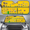 Funny Supermario Characters Car Sun Shade-Gear Wanta