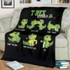 Funny T-Rex Blanket Custom Wishes To Dinosaur Home Decoration-Gear Wanta