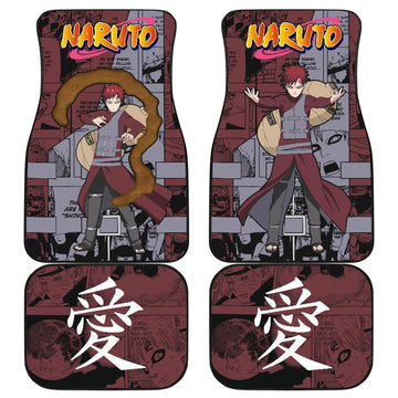 Gaara Car Floor Mats NRT Anime Car Accessories Idea-Gear Wanta