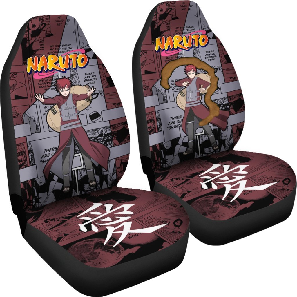 Gaara Car Seat Covers NRT Anime Car Accessories-Gear Wanta