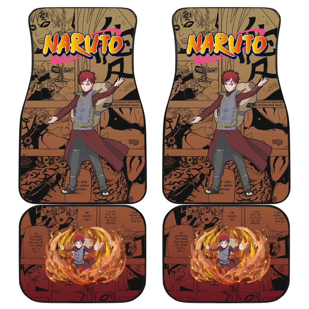 Gaara NRT Car Floor Mats Gift Love Anime-Gear Wanta