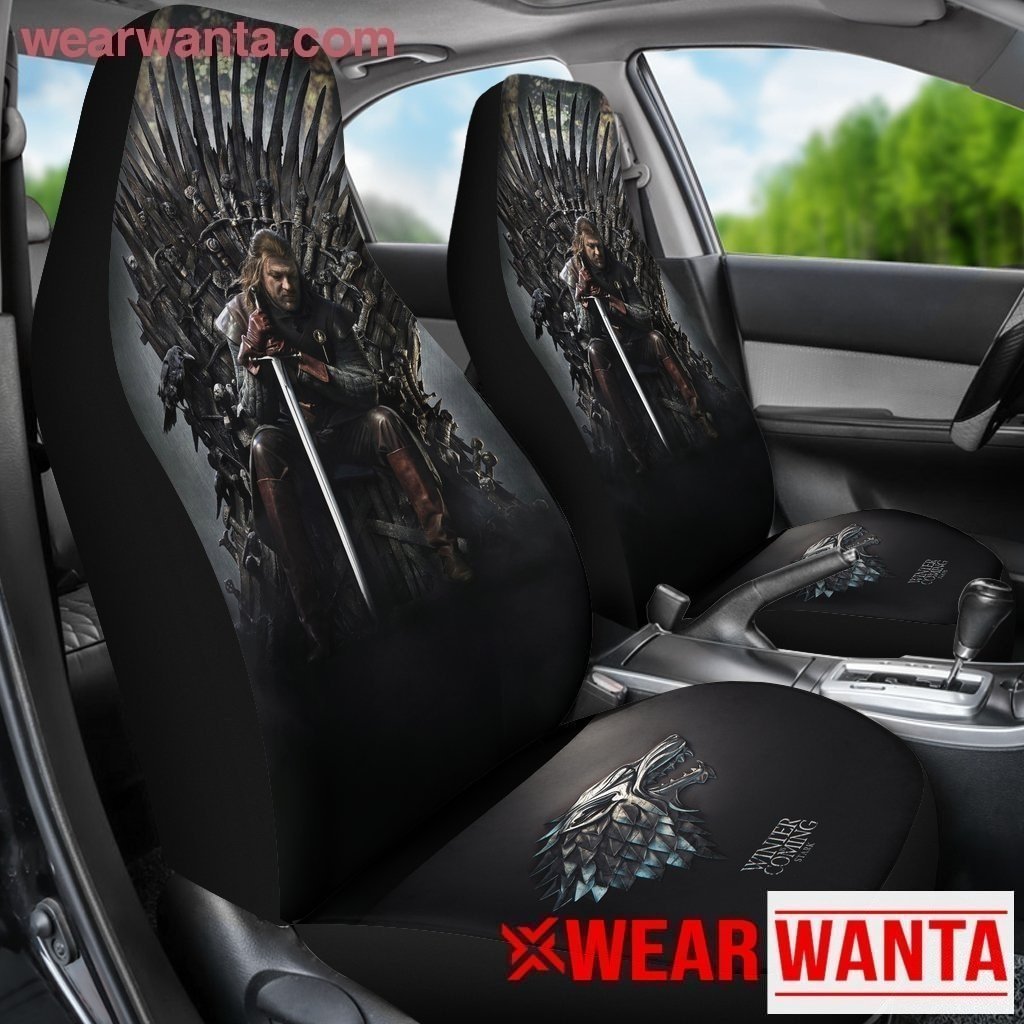 Game Of Thrones Stark On Throne Car Seat Covers-Gear Wanta