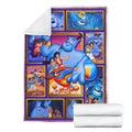Genie Fleece Blanket For Aladdin Fan Gift Idea-Gear Wanta