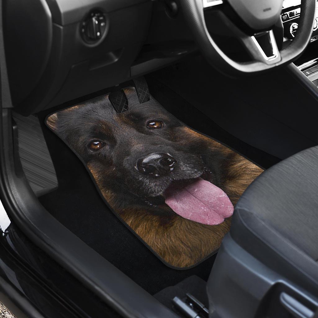 German Shepherd Car Floor Mats Funny Dog Face-Gear Wanta