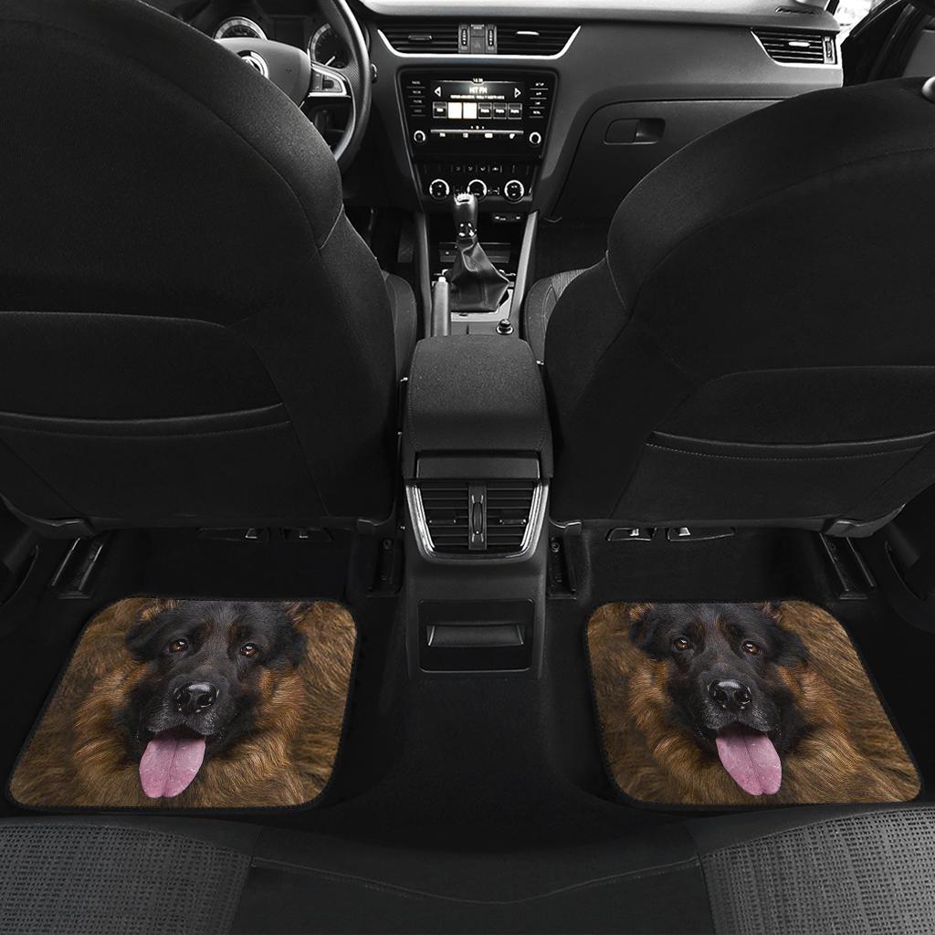 German Shepherd Car Floor Mats Funny Dog Face-Gear Wanta