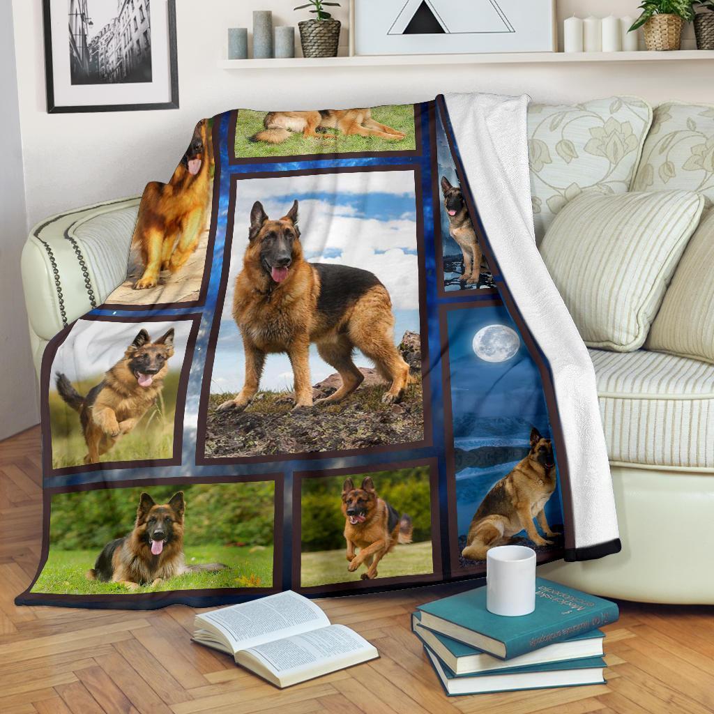 German Shepherd Fleece Blanket-Gear Wanta