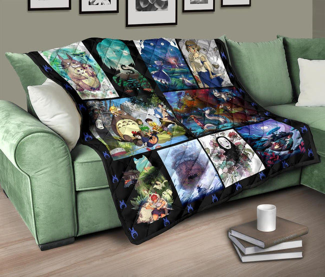 Ghibi Characters Quilt Blanket Anime Fan Gift Idea HH19-Gear Wanta