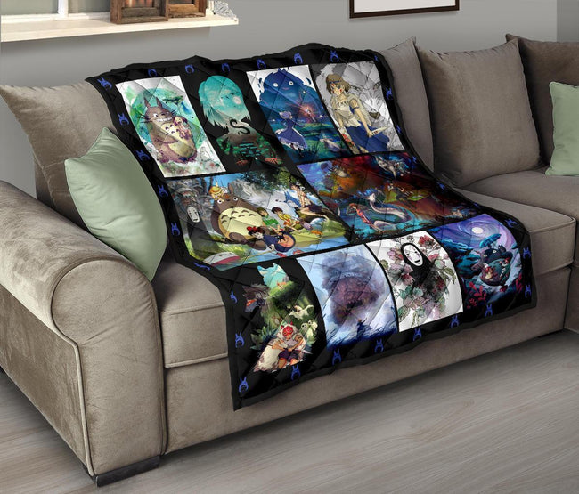 Ghibi Characters Quilt Blanket Anime Fan Gift Idea HH19-Gear Wanta