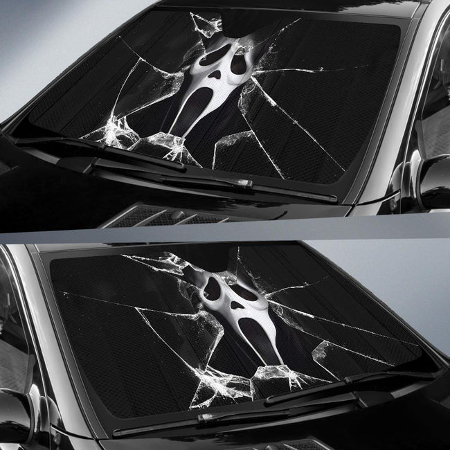 Ghostface Car Car Sun Shade Broken Glass Style-Gear Wanta