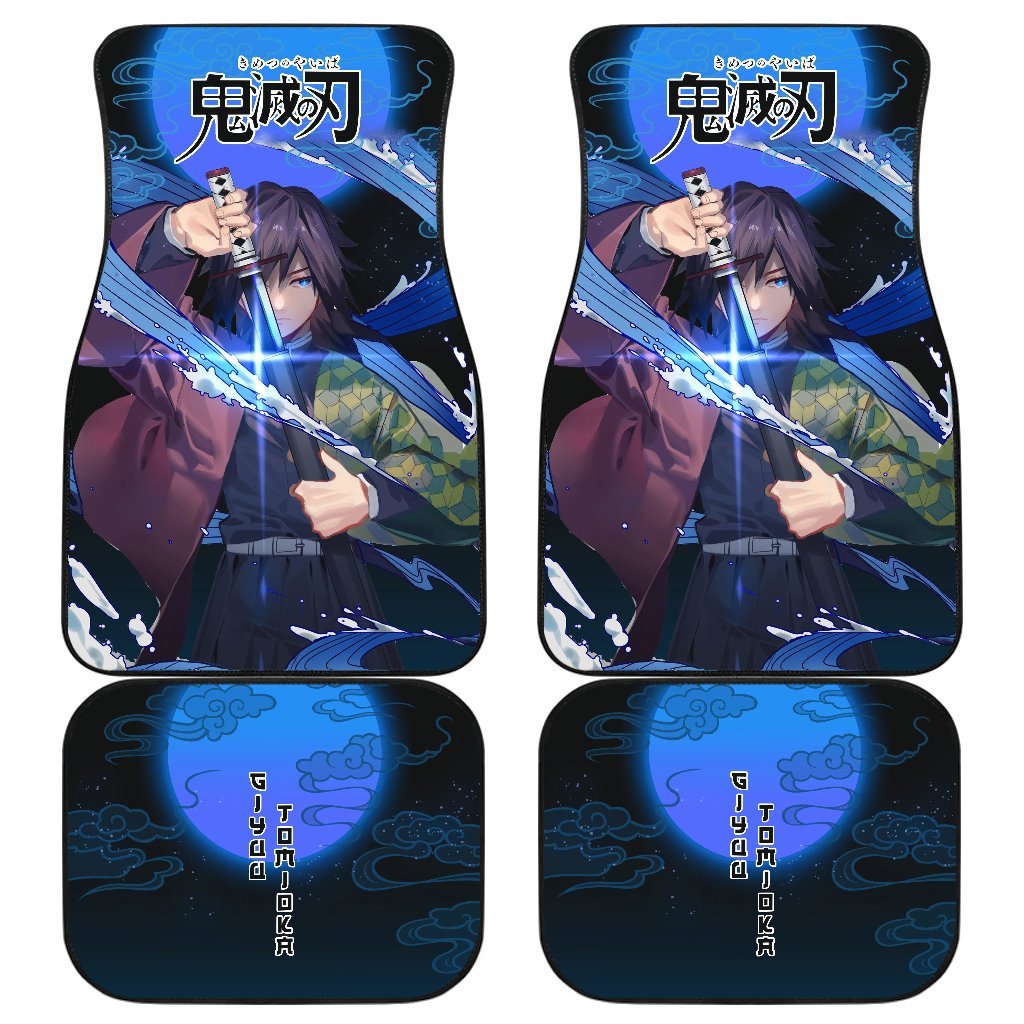 Giyuu Demon Slayer Under The Moon Car Floor Mats Anime-Gear Wanta
