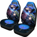 Giyuu Demon Slayer Under The Moon Car Seat Covers Custom Anime Car Accessories-Gear Wanta