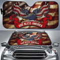 God Bless America Flag Day Car Sun Shade-Gear Wanta
