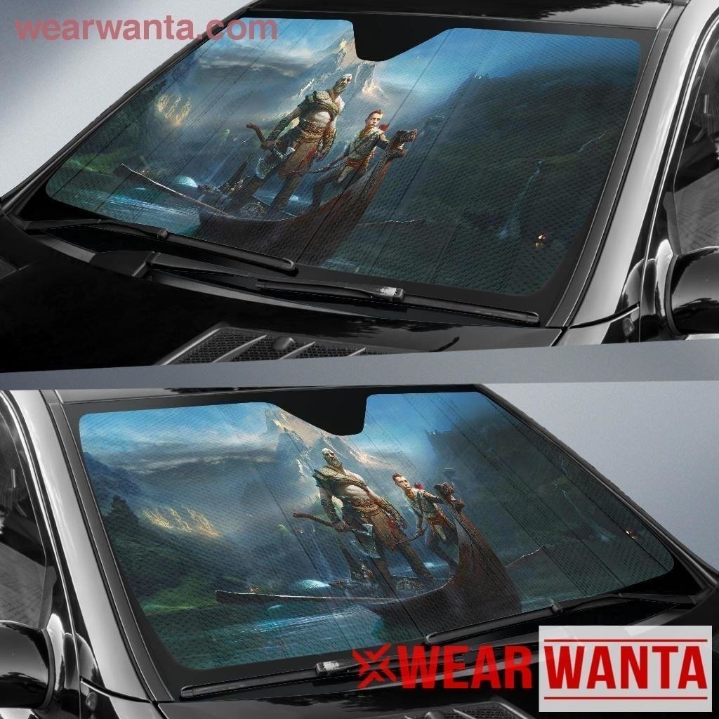 God Of War Video Game Car Sun Shade-Gear Wanta