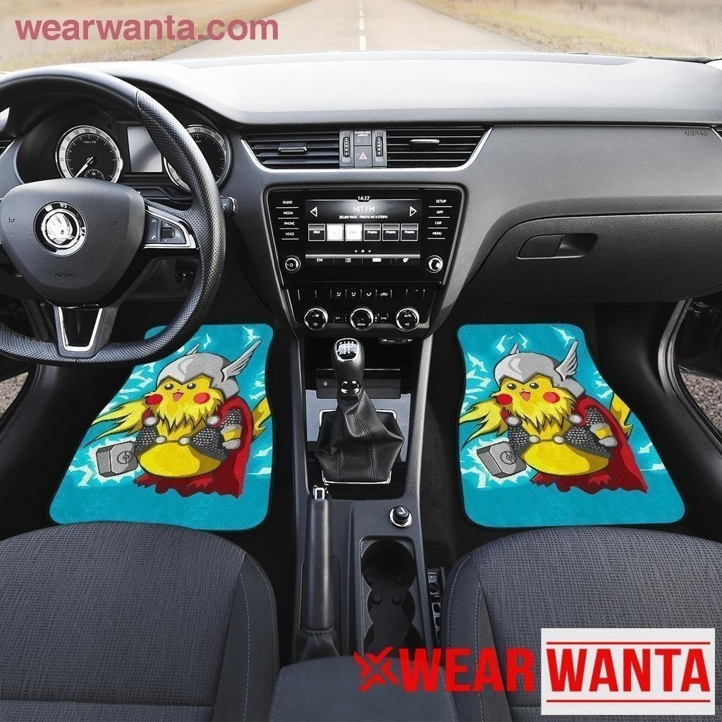 God Thunder Pikachu Car Floor Mats Custom Car Accessories-Gear Wanta