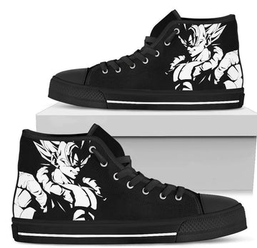 Gogeta BW High Top Shoes Sneakers Dragon Ball Custom NH09-Gear Wanta