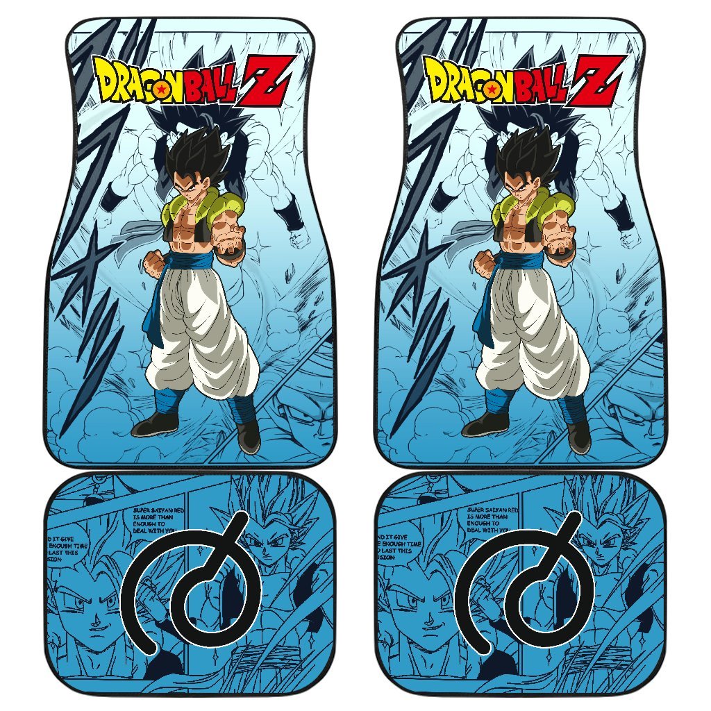 Gogeta Bue Dragon Ball Z Car Floor Mats Manga Mixed Anime Blue Funny-Gear Wanta