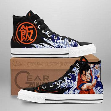 Gohan High Top Shoes Custom Manga Anime Dragon Ball Sneakers-Gear Wanta