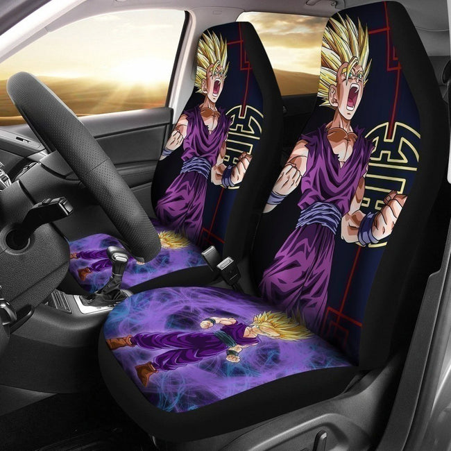 Gohan SSJ Car Seat Covers Custom Anime Dragon Ball Car Decoration-Gear Wanta