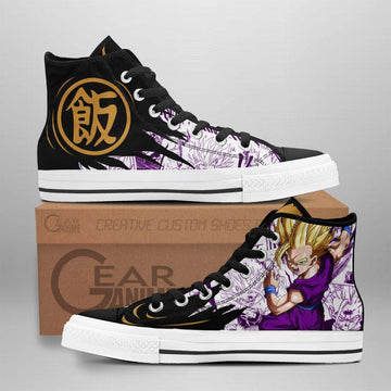 Gohan Saiyan High Top Shoes Custom Manga Anime Dragon Ball Sneakers-Gear Wanta