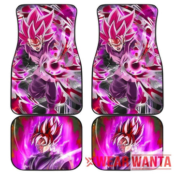 Goku Black Rose Car Floor Mats Custom Skill Dragon Ball Anime Car Accessories-Gear Wanta