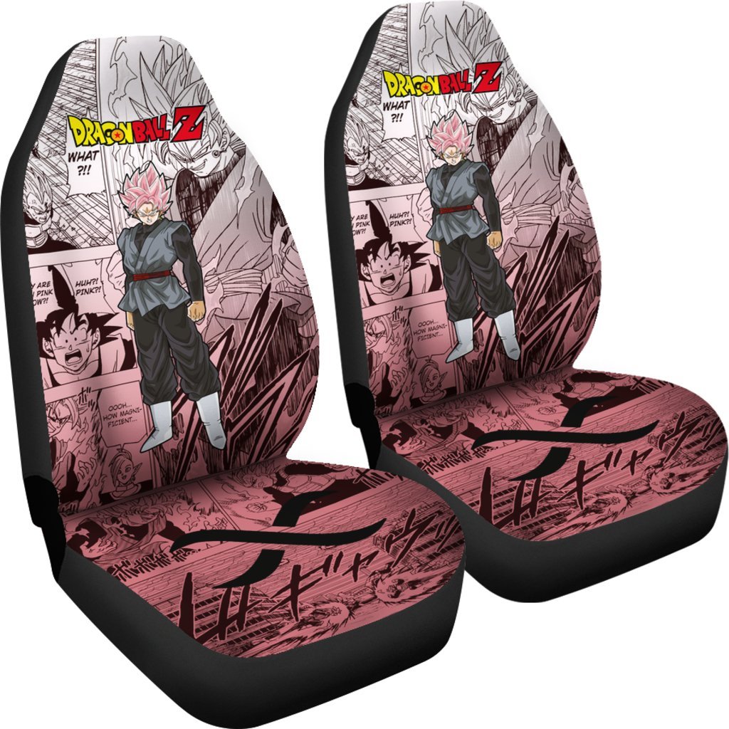 Goku Black Rose Dragon Ball Z Car Seat Covers Manga Mixed Anime-Gear Wanta