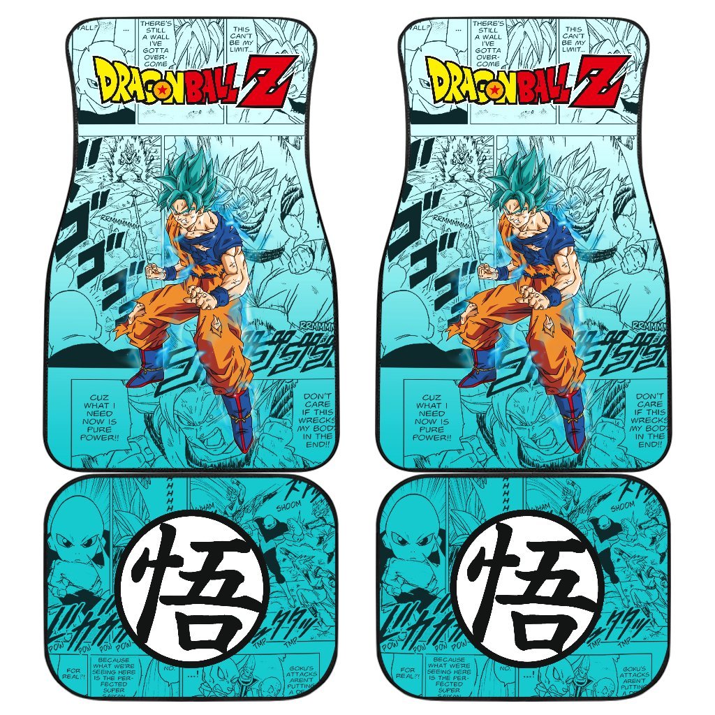 Goku Blue Characters Dragon Ball Z Car Floor Mats Manga Mixed Anime-Gear Wanta