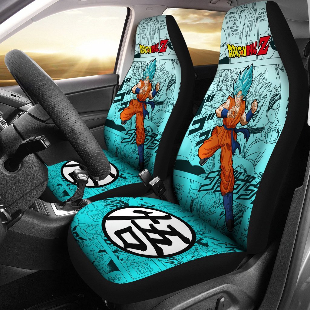 Goku Blue Characters Dragon Ball Z Car Seat Covers Manga Mixed Anime-Gear Wanta