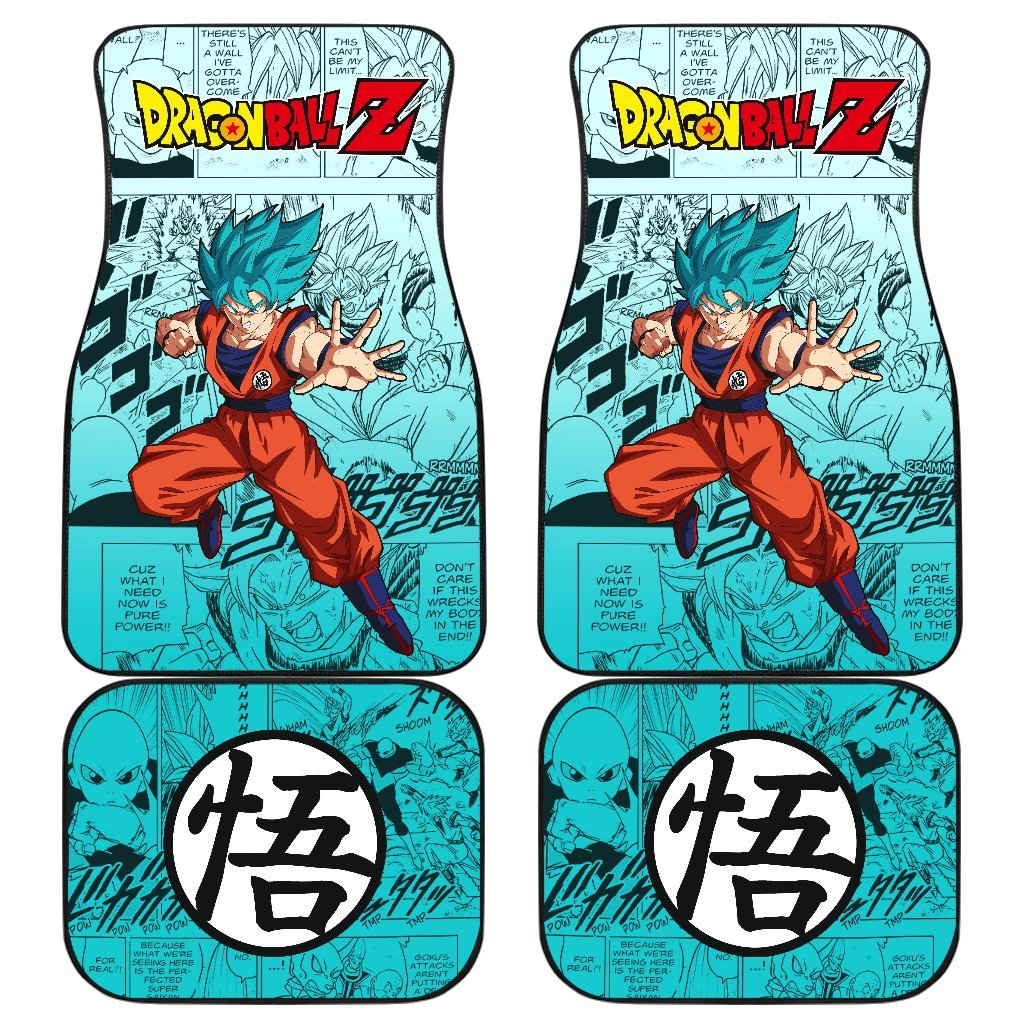 Goku Blue Dragon Ball Z Car Floor Mats Manga Mixed Anime-Gear Wanta