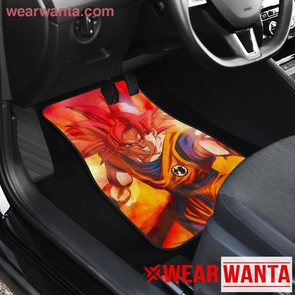 Goku God Car Floor Mats Custom Dragon Ball Anime Car Accessories-Gear Wanta