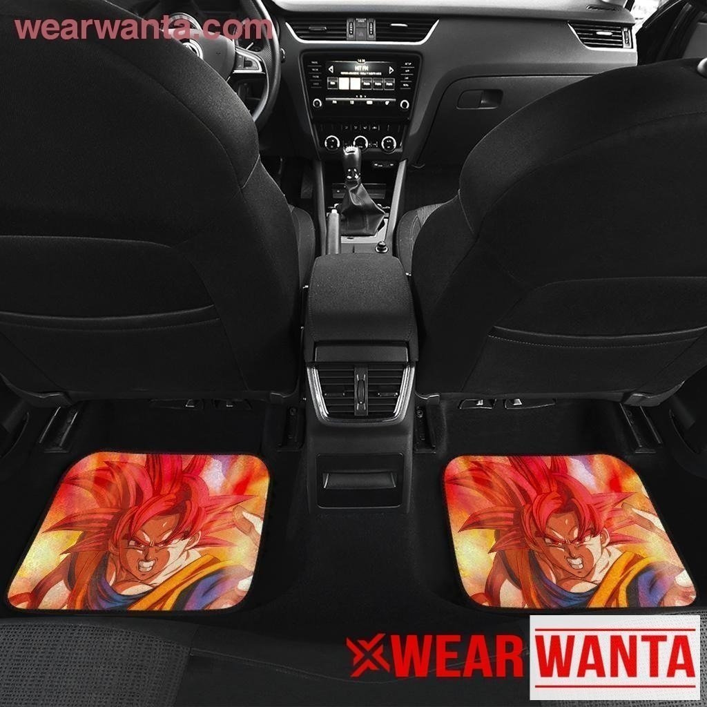 Goku God Car Floor Mats Custom Dragon Ball Anime Car Accessories-Gear Wanta