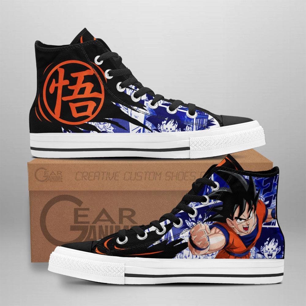 Goku High Top Shoes Custom Manga Anime Dragon Ball Sneakers-Gear Wanta