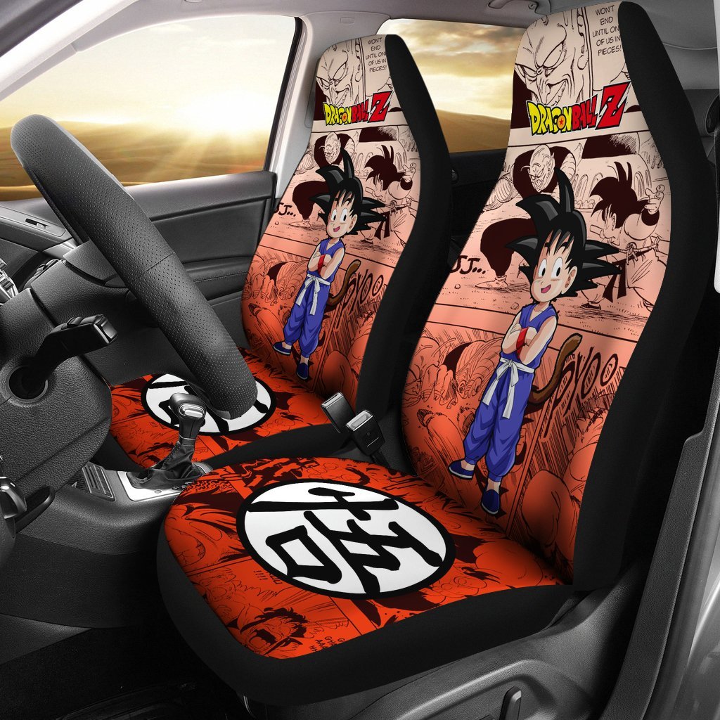 Goku Kid Cute Dragon Ball Z Car Seat Covers Manga Mixed Anime-Gear Wanta