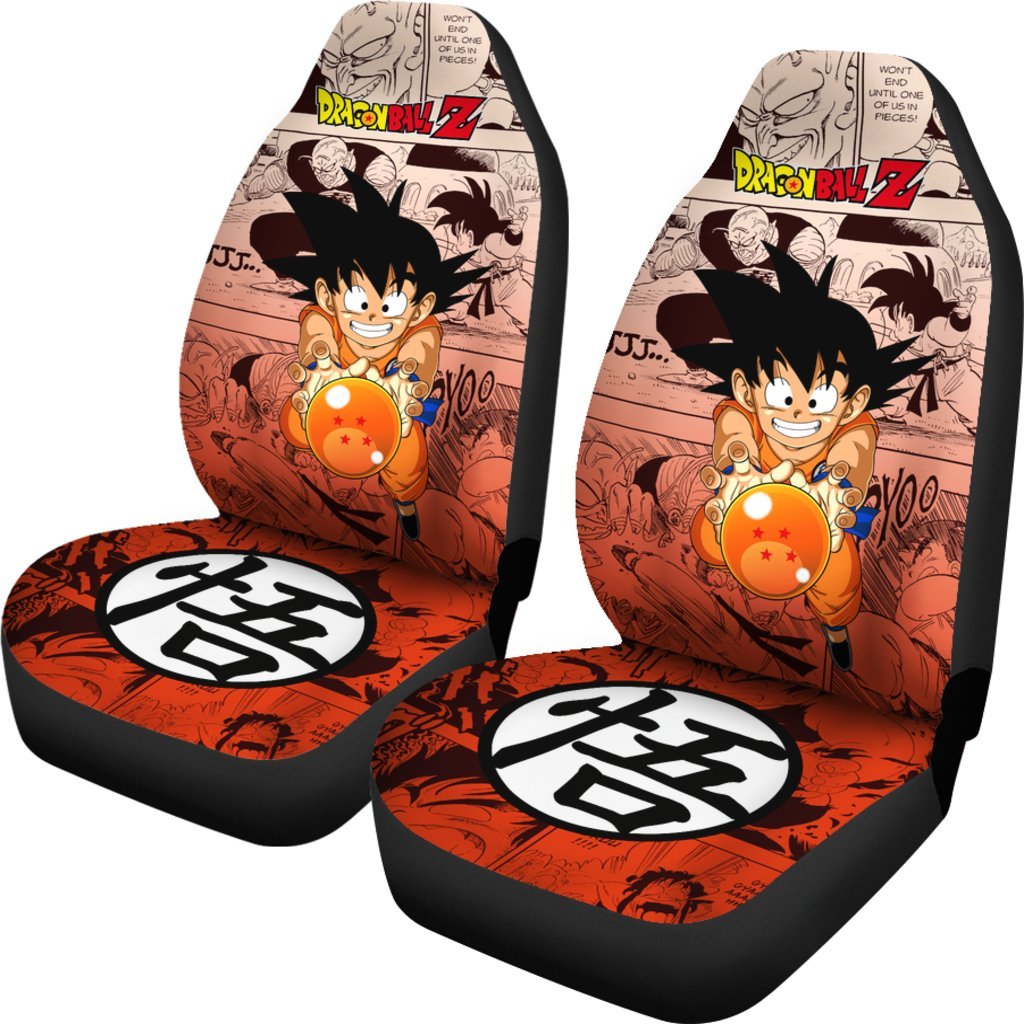 Goku Kid Smile Dragon Ball Z Car Seat Covers Manga Mixed Anime-Gear Wanta