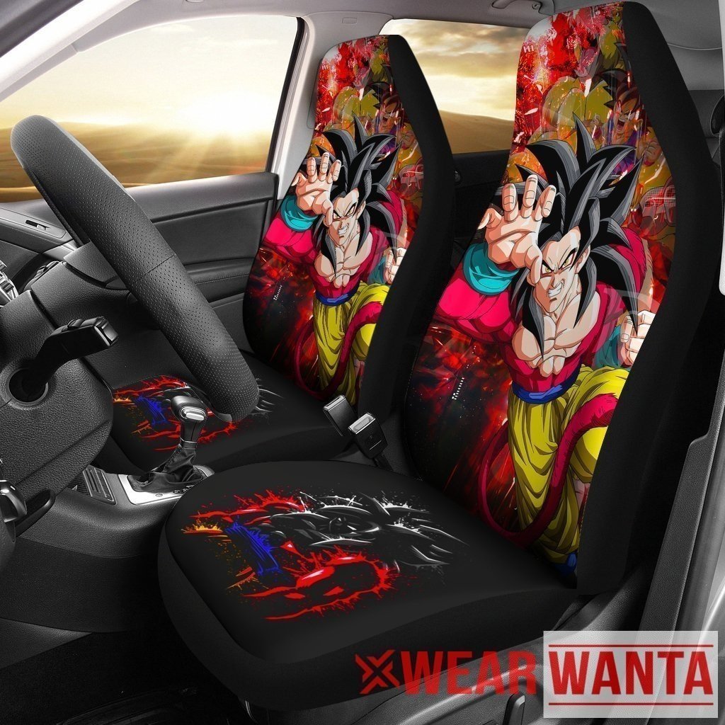 Goku SS4 Car Seat Covers Dragon Ball Fan NH1911-Gear Wanta