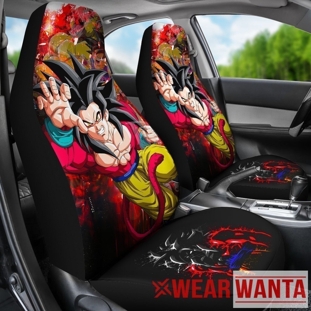 Goku SS4 Car Seat Covers Dragon Ball Fan NH1911-Gear Wanta