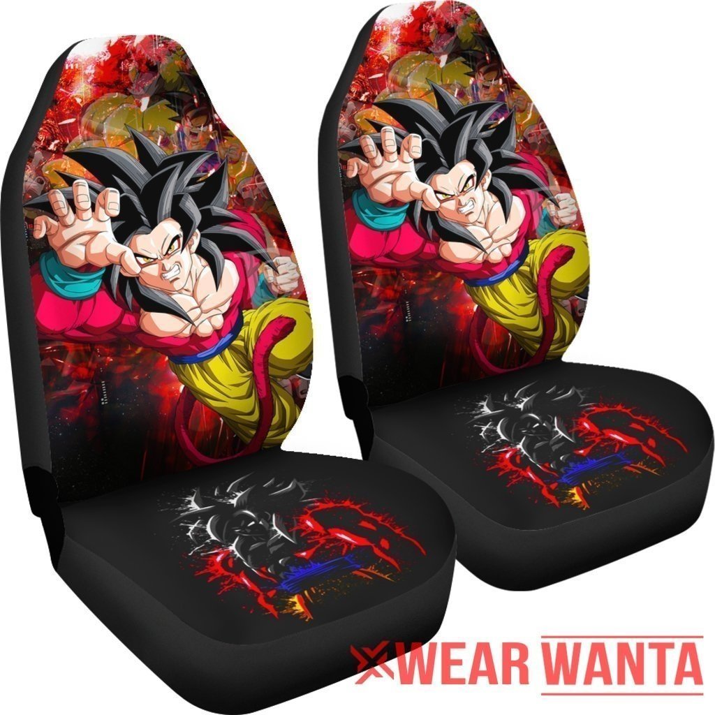 Goku SS4 Car Seat Covers Dragon Ball Fan NH1911-Gear Wanta