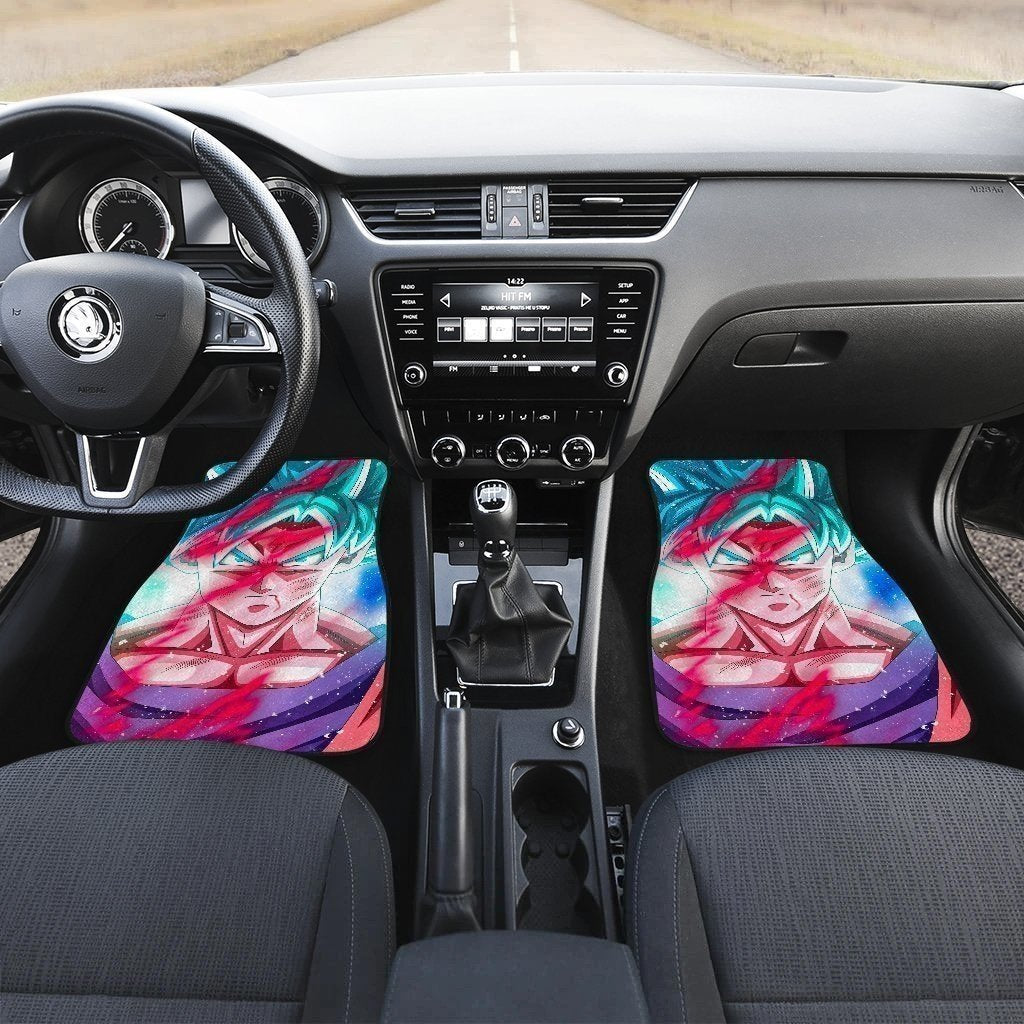 Goku SSJ Blue Car Floor Mats Custom Dragon Ball Anime Car Accessories-Gear Wanta