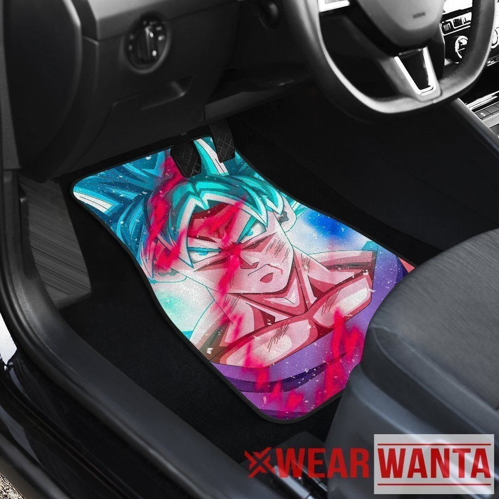 Goku SSJ Blue Car Floor Mats Custom Dragon Ball Anime Car Accessories-Gear Wanta