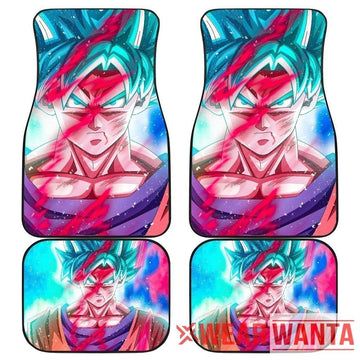 Goku SSJ Blue Car Floor Mats Custom Dragon Ball Anime Car Accessories-Gear Wanta